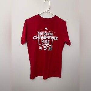 Adidas Vintage 2013 National Champion Louisville Cardinals Shirt Size Medium